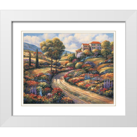 The Villa B White Modern Wood Framed Art Print with Double Matting by Zaccheo, John