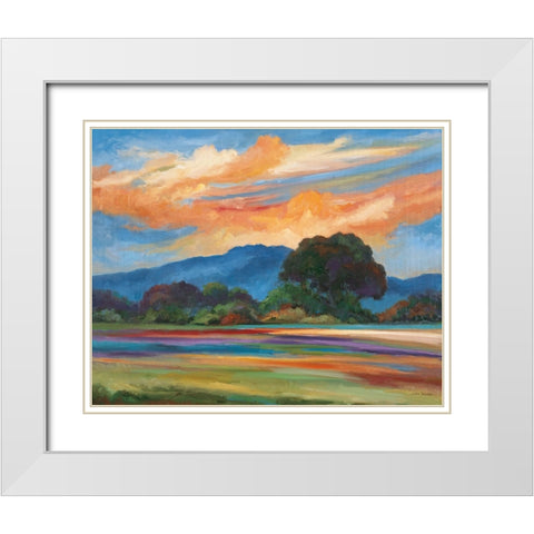 Morning Light White Modern Wood Framed Art Print with Double Matting by Zaccheo, John