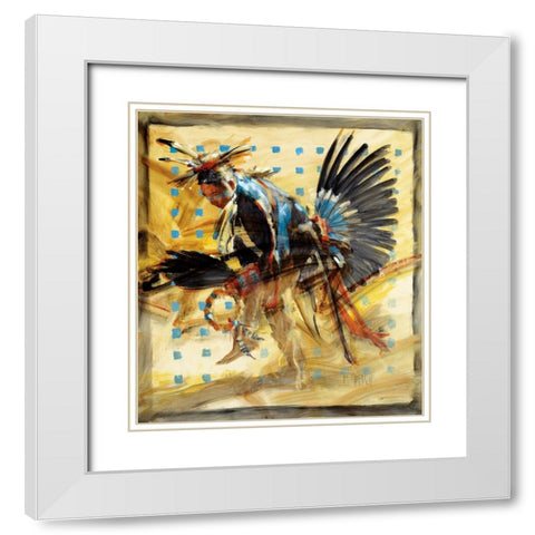 Shift White Modern Wood Framed Art Print with Double Matting by Knauf, J.E.