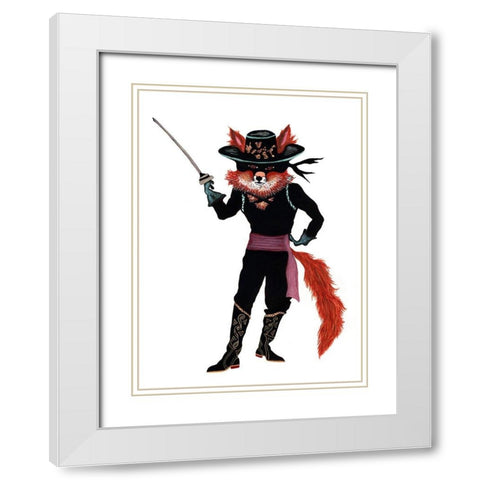 Don Fernando White Modern Wood Framed Art Print with Double Matting by Kwerki Studios