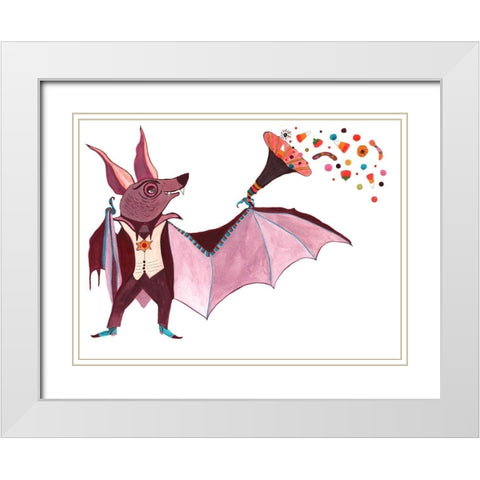 Sweetacula White Modern Wood Framed Art Print with Double Matting by Kwerki Studios