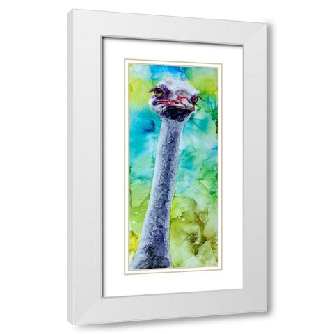 Jelly Of My Lashes_ White Modern Wood Framed Art Print with Double Matting by Art by Leslie Franklin