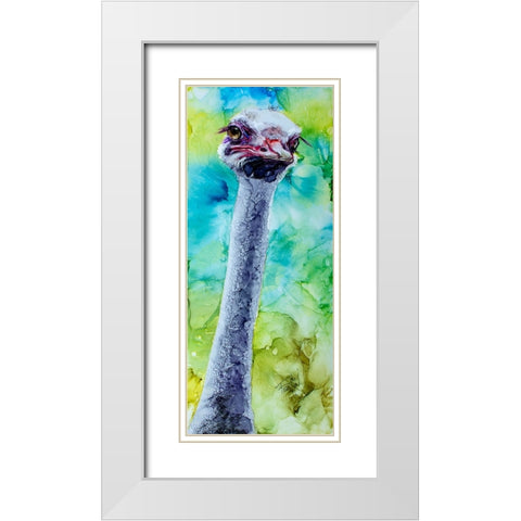Jelly Of My Lashes_ White Modern Wood Framed Art Print with Double Matting by Art by Leslie Franklin