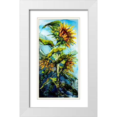 Rise To The Occasion White Modern Wood Framed Art Print with Double Matting by Art by Leslie Franklin