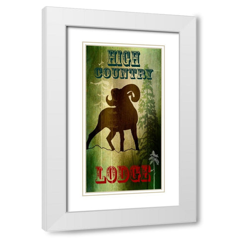 Lodge High Country Lodge White Modern Wood Framed Art Print with Double Matting by LightBoxJournal