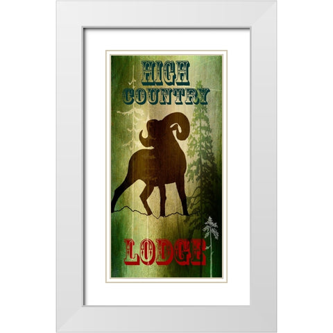 Lodge High Country Lodge White Modern Wood Framed Art Print with Double Matting by LightBoxJournal