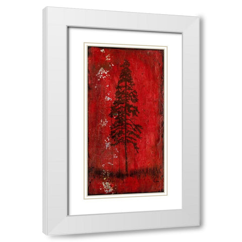 Lodge Pole Pine White Modern Wood Framed Art Print with Double Matting by LightBoxJournal