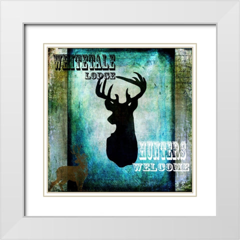 Lodge Whitetale Lodge White Modern Wood Framed Art Print with Double Matting by LightBoxJournal
