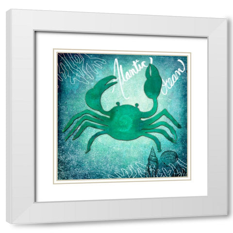 Ocean Atlantic Ocean White Modern Wood Framed Art Print with Double Matting by LightBoxJournal