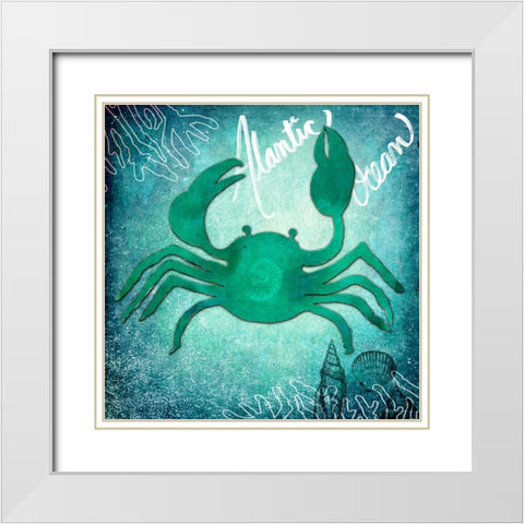 Ocean Atlantic Ocean White Modern Wood Framed Art Print with Double Matting by LightBoxJournal