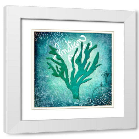 Ocean Indian Ocean White Modern Wood Framed Art Print with Double Matting by LightBoxJournal