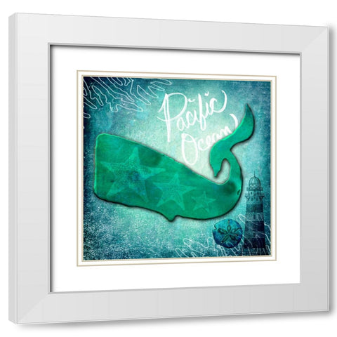 Ocean Pacific Ocean White Modern Wood Framed Art Print with Double Matting by LightBoxJournal