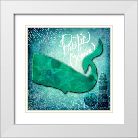 Ocean Pacific Ocean White Modern Wood Framed Art Print with Double Matting by LightBoxJournal