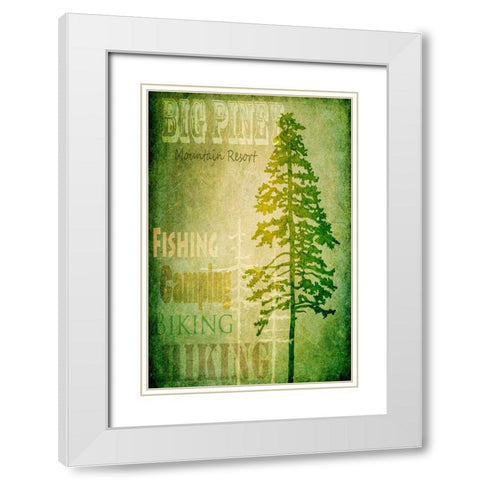 Big Piney White Modern Wood Framed Art Print with Double Matting by LightBoxJournal