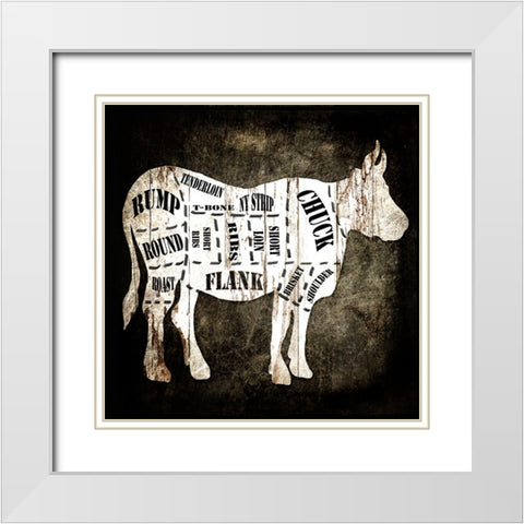 Butcher Shop II White Modern Wood Framed Art Print with Double Matting by LightBoxJournal