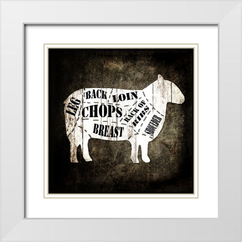 Butcher Shop IV White Modern Wood Framed Art Print with Double Matting by LightBoxJournal