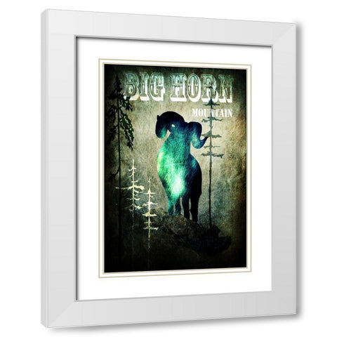 Wind River II White Modern Wood Framed Art Print with Double Matting by LightBoxJournal