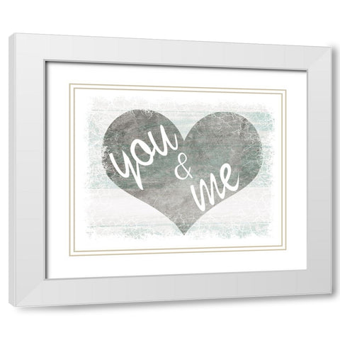 You And Me White Modern Wood Framed Art Print with Double Matting by LightBoxJournal