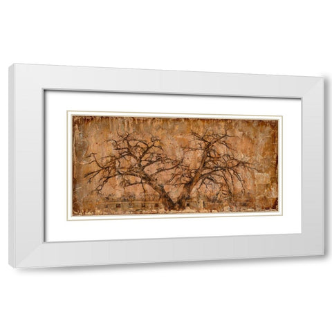 Autumn Tree White Modern Wood Framed Art Print with Double Matting by LightBoxJournal