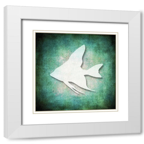Good Times_Beach Fish White Modern Wood Framed Art Print with Double Matting by LightBoxJournal