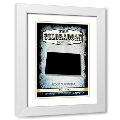 States Brewing Co_Colorado White Modern Wood Framed Art Print with Double Matting by LightBoxJournal