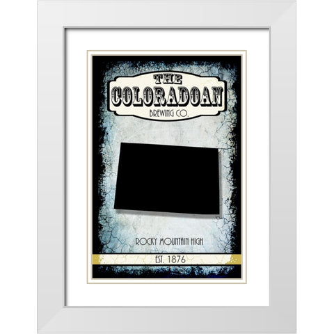 States Brewing Co_Colorado White Modern Wood Framed Art Print with Double Matting by LightBoxJournal