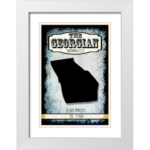 States Brewing Co_Georgia White Modern Wood Framed Art Print with Double Matting by LightBoxJournal