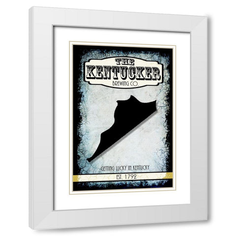 States Brewing Co_Kentucky White Modern Wood Framed Art Print with Double Matting by LightBoxJournal