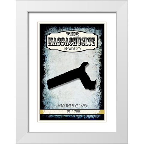 States Brewing Co_Massachusette White Modern Wood Framed Art Print with Double Matting by LightBoxJournal