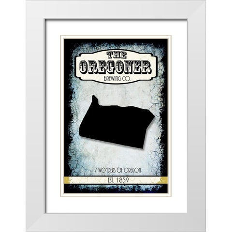 States Brewing Co_Oregon White Modern Wood Framed Art Print with Double Matting by LightBoxJournal