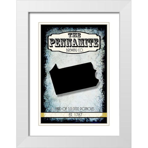 States Brewing Co_Pennsylvania White Modern Wood Framed Art Print with Double Matting by LightBoxJournal