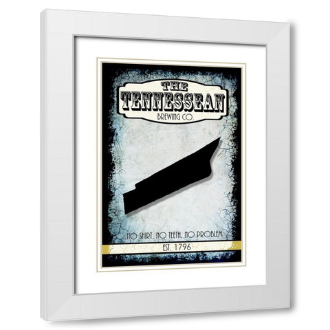 States Brewing Co_Tennesse White Modern Wood Framed Art Print with Double Matting by LightBoxJournal