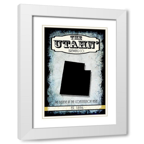 States Brewing Co_Utah White Modern Wood Framed Art Print with Double Matting by LightBoxJournal
