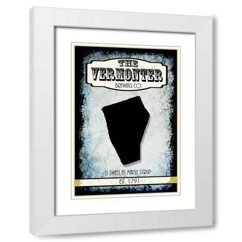 States Brewing Co_Vermont White Modern Wood Framed Art Print with Double Matting by LightBoxJournal