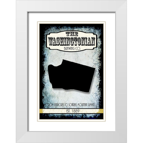 States Brewing Co_Washington White Modern Wood Framed Art Print with Double Matting by LightBoxJournal
