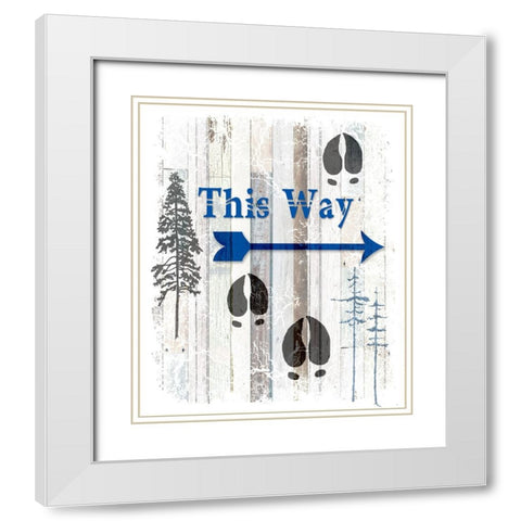 The Blue Moose - This Way I White Modern Wood Framed Art Print with Double Matting by LightBoxJournal