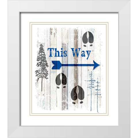 The Blue Moose - This Way I White Modern Wood Framed Art Print with Double Matting by LightBoxJournal