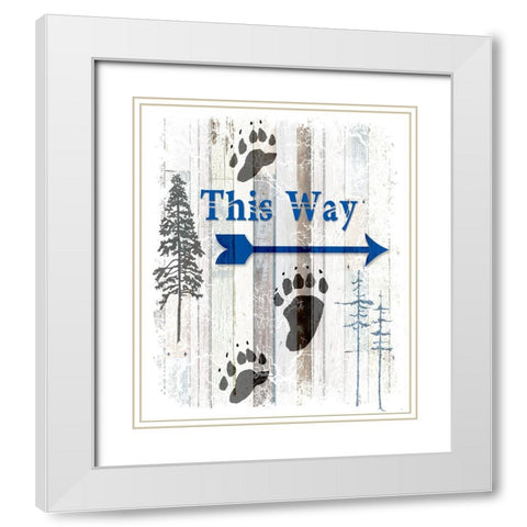 The Blue Moose - This Way II White Modern Wood Framed Art Print with Double Matting by LightBoxJournal