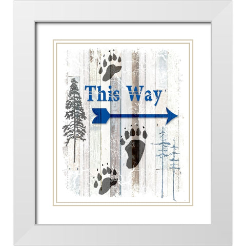 The Blue Moose - This Way II White Modern Wood Framed Art Print with Double Matting by LightBoxJournal