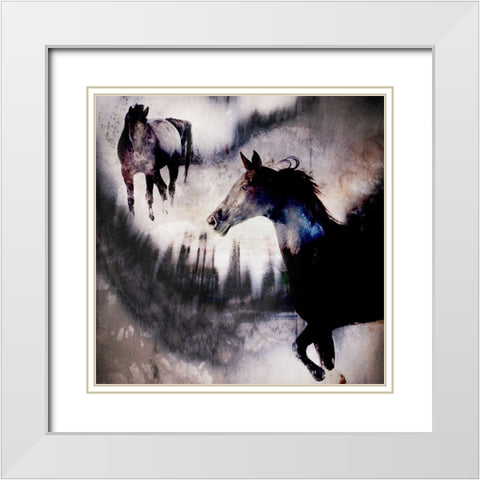 Black Mare - Dream 1 White Modern Wood Framed Art Print with Double Matting by LightBoxJournal