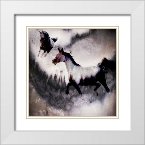 Black Mare - Dream 3 White Modern Wood Framed Art Print with Double Matting by LightBoxJournal