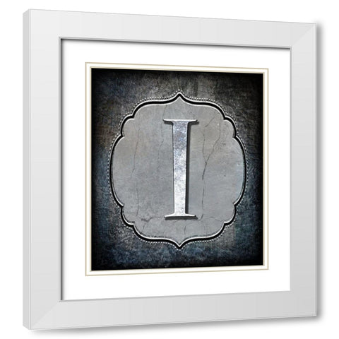 Letter I White Modern Wood Framed Art Print with Double Matting by LightBoxJournal