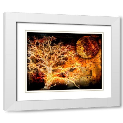 A Ravens World White Modern Wood Framed Art Print with Double Matting by LightBoxJournal