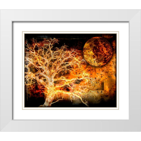 A Ravens World White Modern Wood Framed Art Print with Double Matting by LightBoxJournal