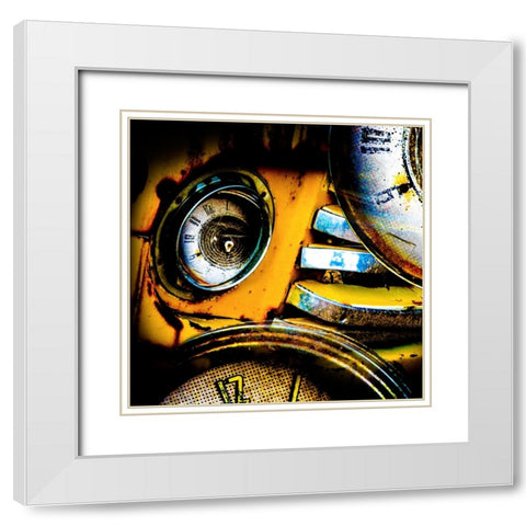 Garage 1 White Modern Wood Framed Art Print with Double Matting by LightBoxJournal
