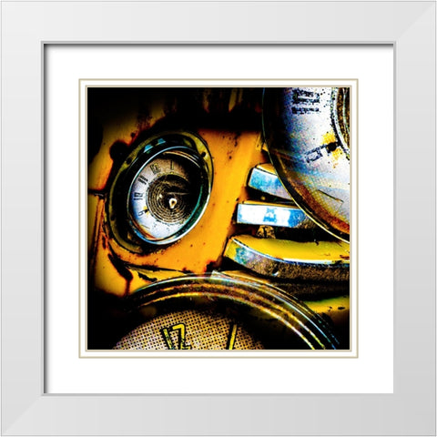 Garage 1 White Modern Wood Framed Art Print with Double Matting by LightBoxJournal