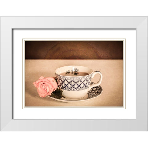 High Tea 1 White Modern Wood Framed Art Print with Double Matting by LightBoxJournal