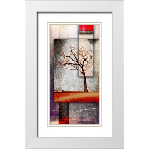 Cottonwood Tree Part 04 White Modern Wood Framed Art Print with Double Matting by LightBoxJournal
