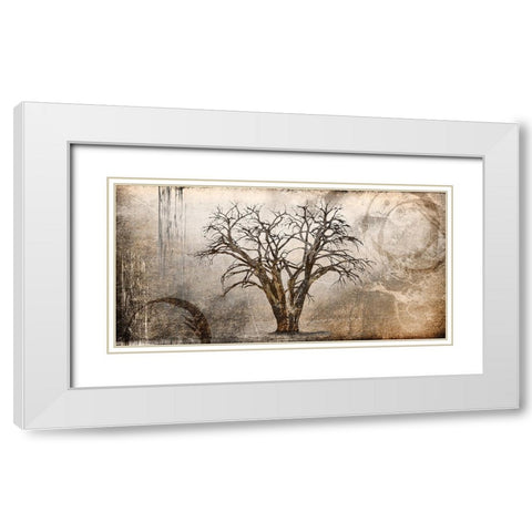 Cottonwood Tree Part 07 White Modern Wood Framed Art Print with Double Matting by LightBoxJournal