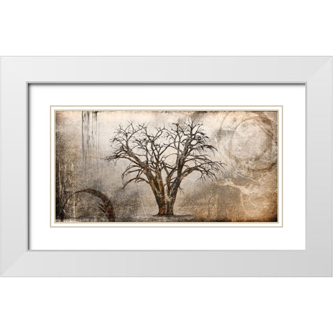 Cottonwood Tree Part 07 White Modern Wood Framed Art Print with Double Matting by LightBoxJournal